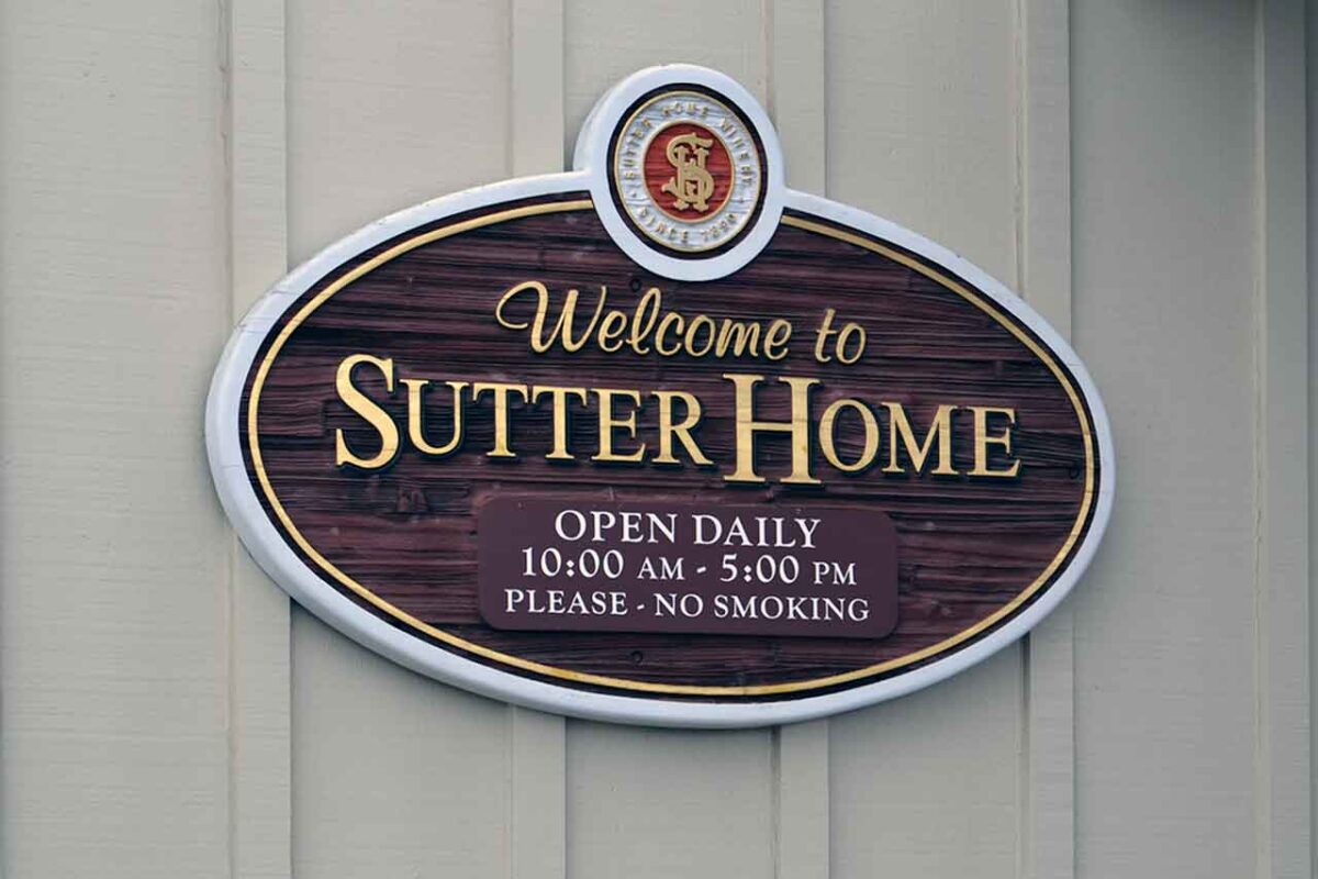 Tablica powitalna Sutter Home Winery