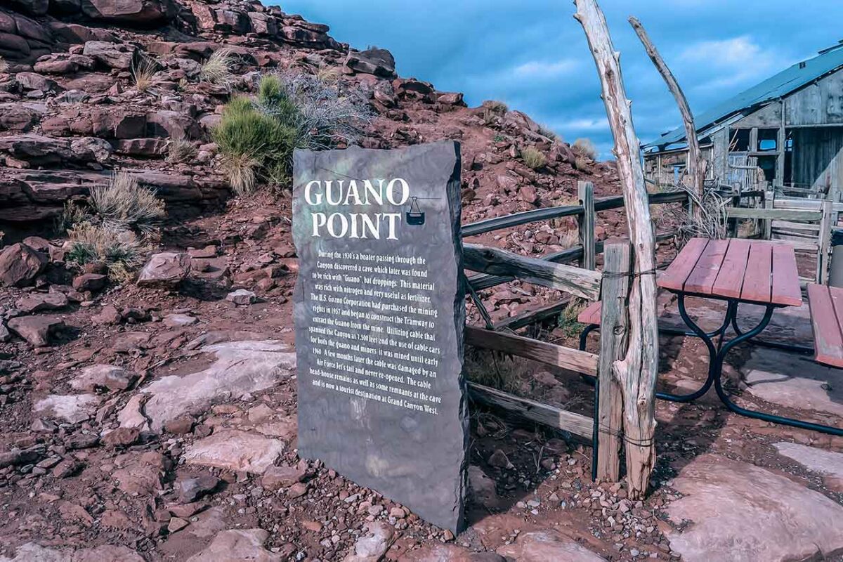 Grand Canyon West Rim – tablica informacyjna