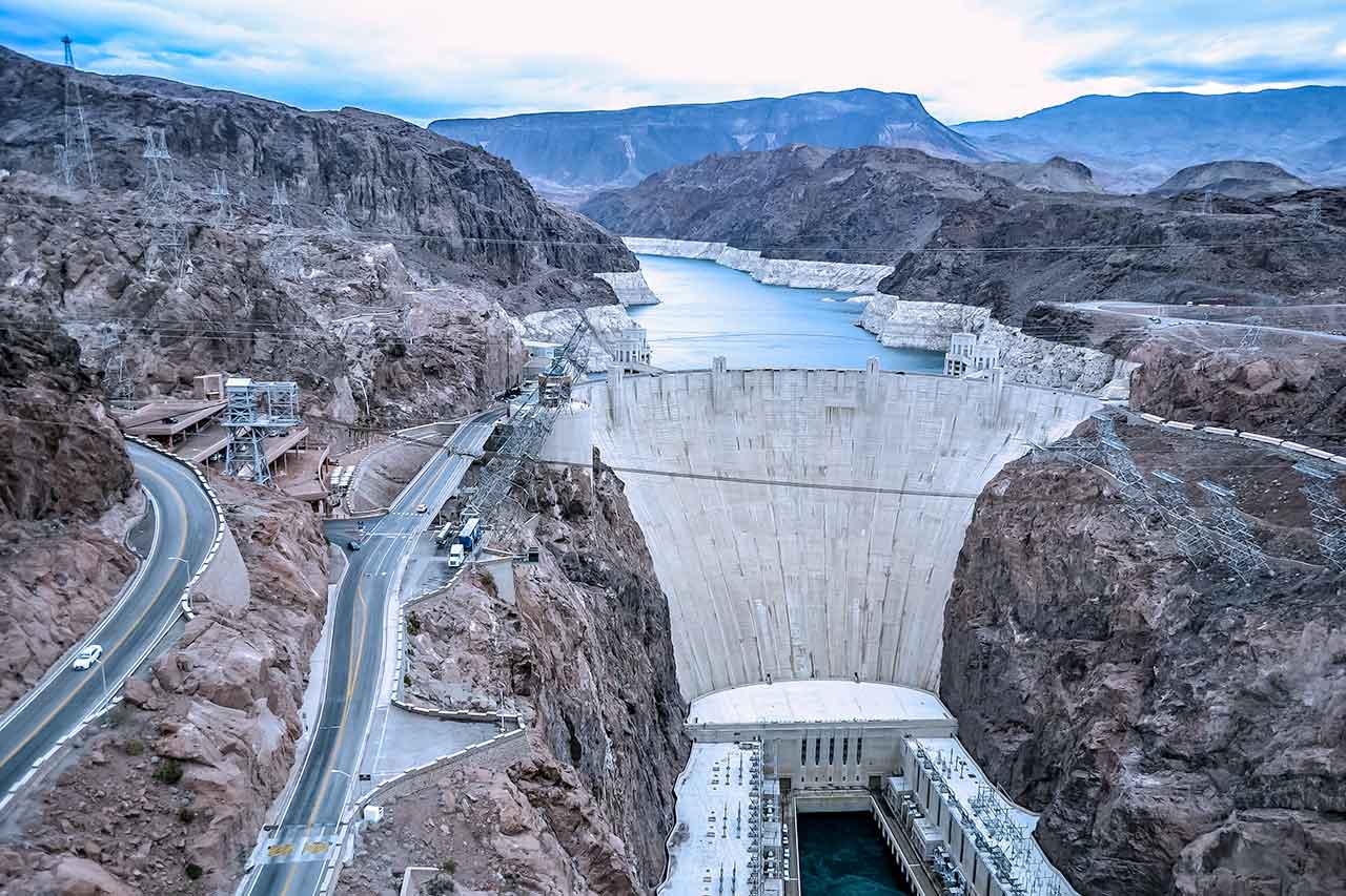 Zapora Hoovera na granicy Arizony i Nevady - Mike O'Callaghan-Pat Tillman Memorial Bridge