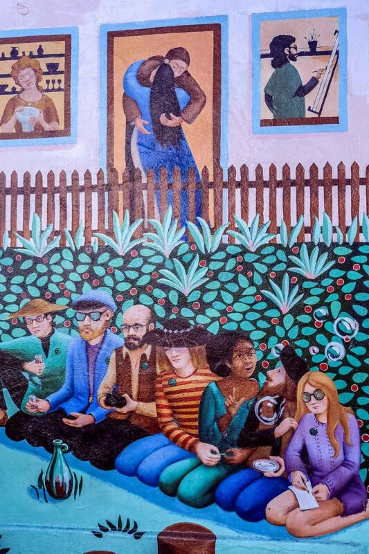 Mural na budynku w Venice Beach