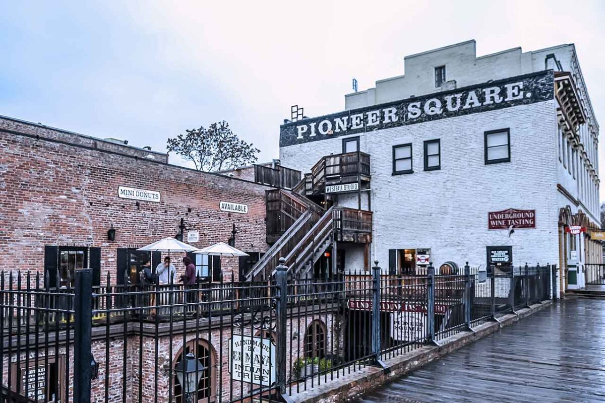 Pioneer Square w Old Sacramento