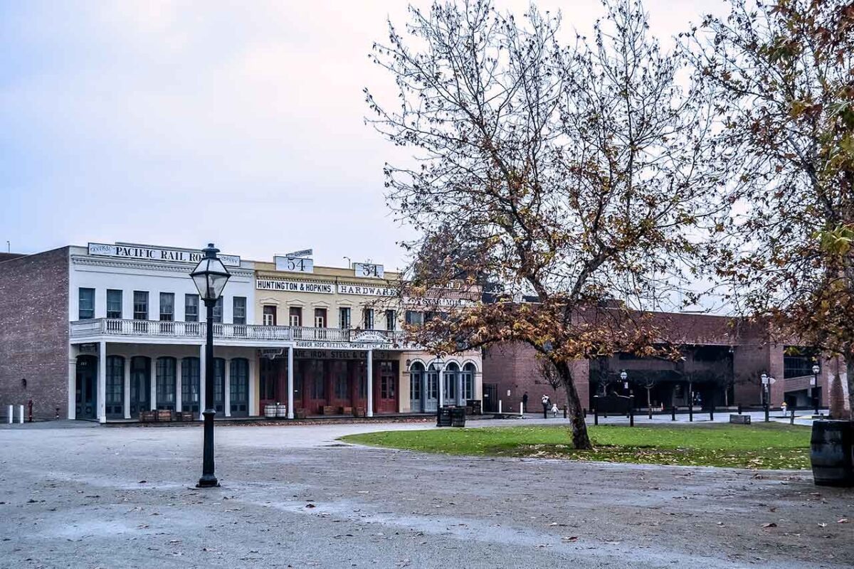 Old Sacramento - stare miasto w Sacramento w Kalifornii