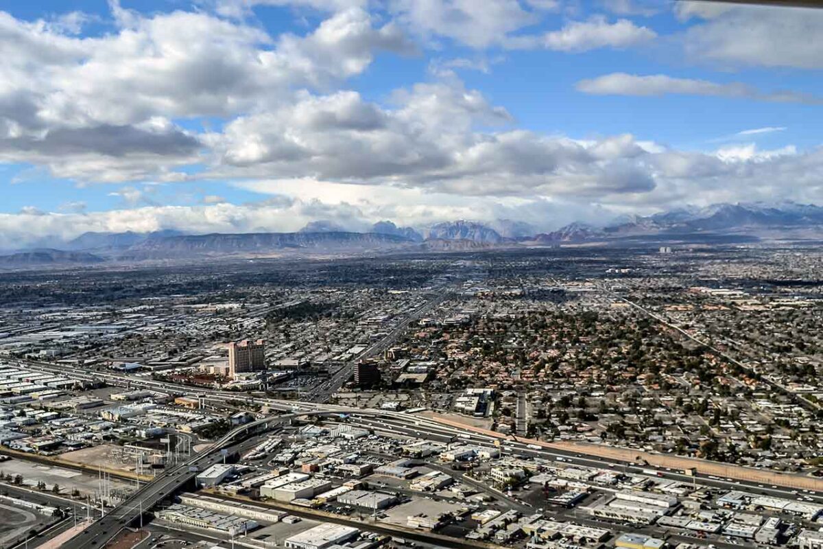 Panorama miasta Las Vegas z wieży Stratosphere