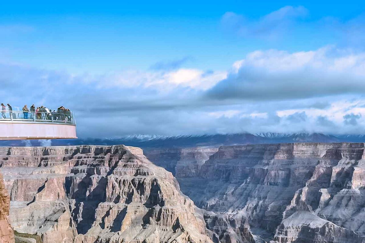 Grand Canyon West Rim Skywalk – widok na kanion