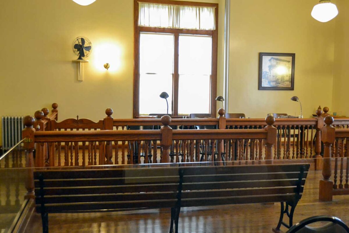 Sala przesłuchań w Muzeum Imigracji