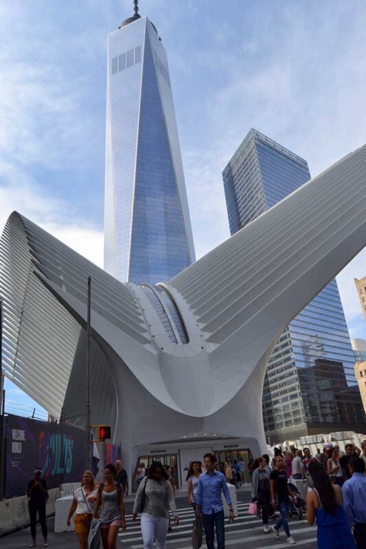 One World Trade Center na tle nieba