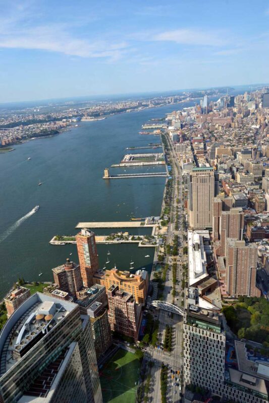 Widok na Manhattan z One World Observatory