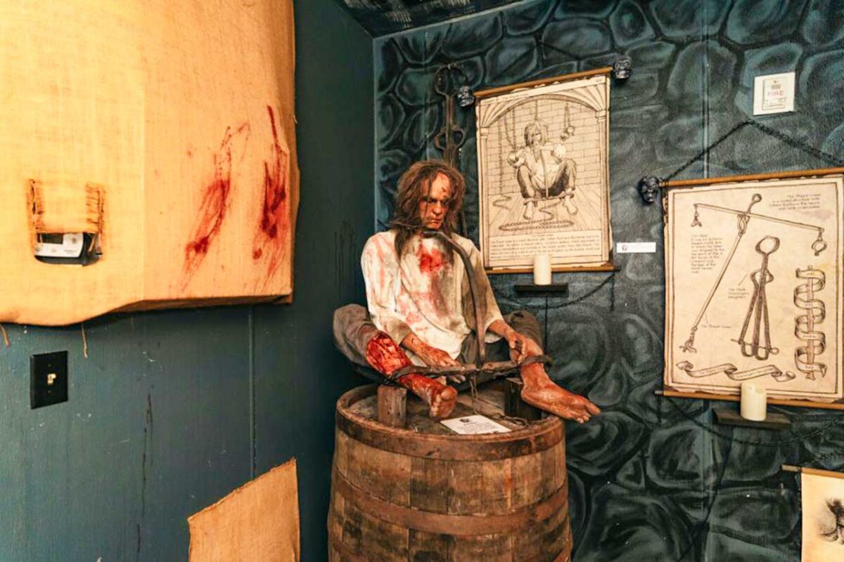 Ingresso del Museo delle Torture Medievali a St. Augustine, Florida.