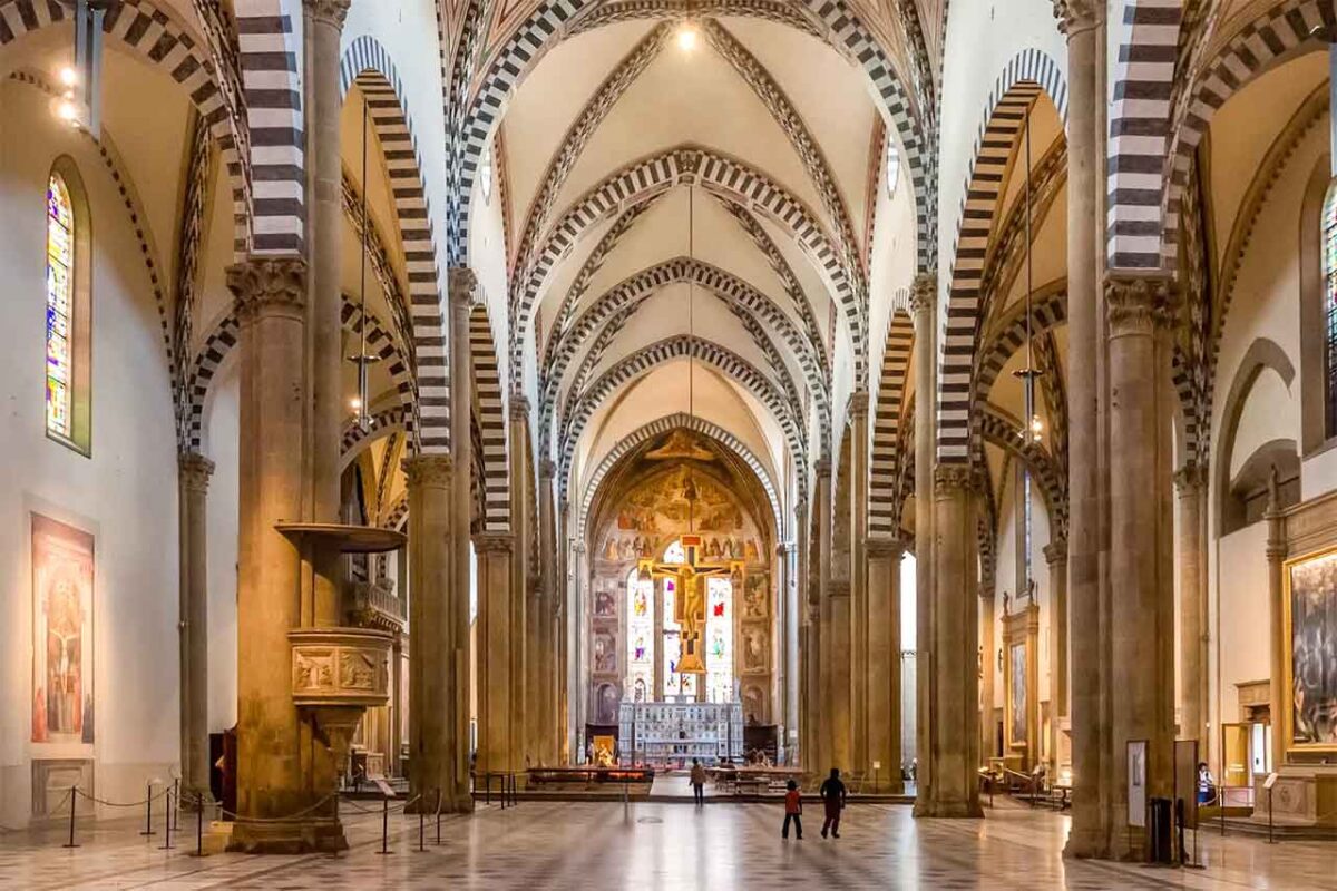 Florencja - Santa Maria Novella - wnętrze