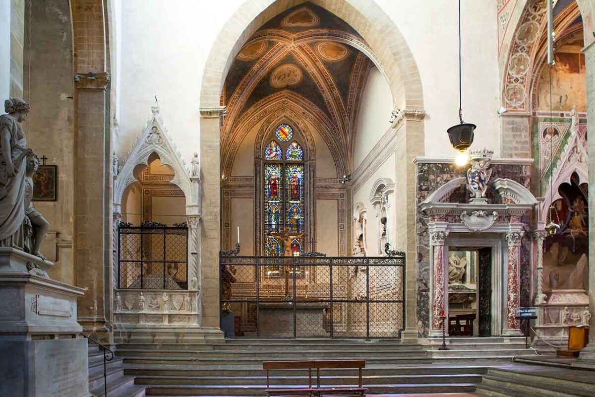 Florencja - Basilica di Santa Croce - wnętrze