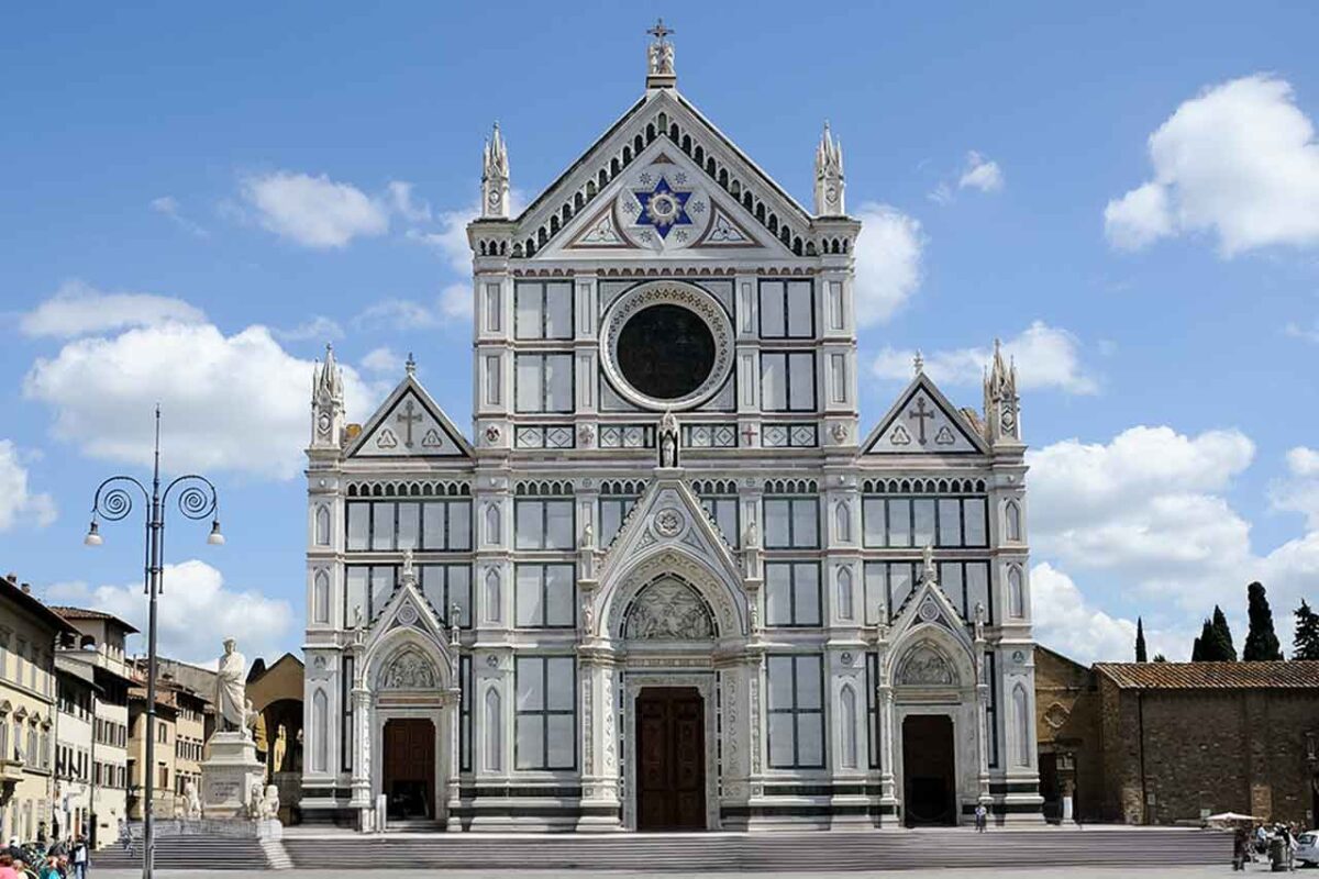 Florencja - Basilica di Santa Croce - na zewnatrz