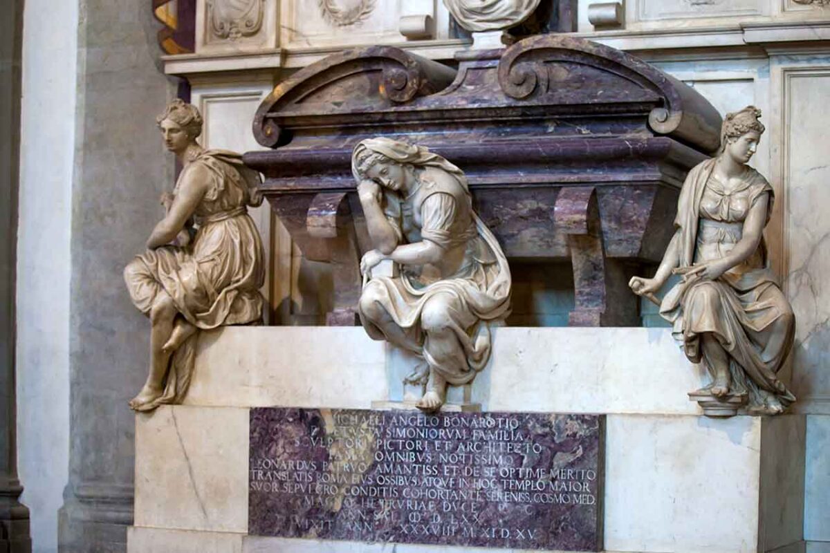 Florencja - Santa Croce grobowiec Michelangelo Buonarroti