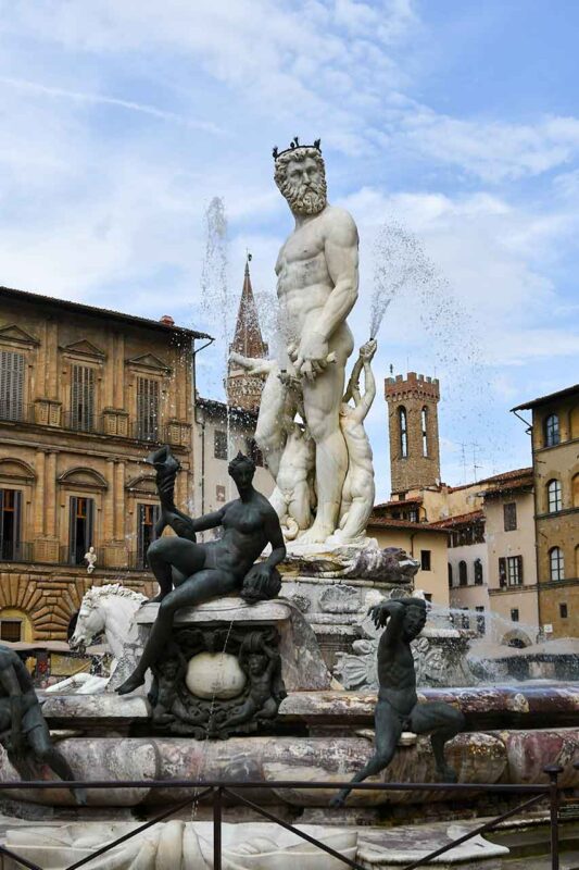 Fontanna Neptuna na Piazza della Signoria we Florencji