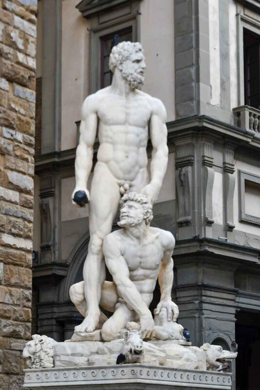 Pomnik przed Palazzo Vecchio we Florencji