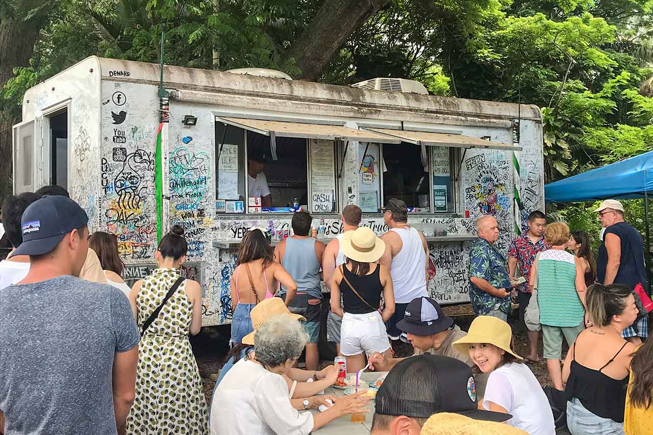 Krewetki u Giovanniego na Oahu czyli niebo w gębie na Hawajach (Giovanni's truck)