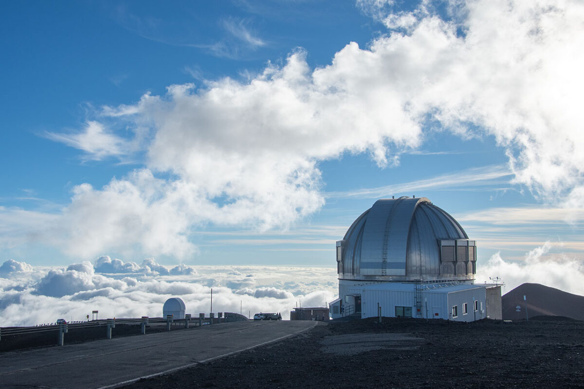 Vedute "spaziali" durante la discesa dal vulcano Mauna Kea.