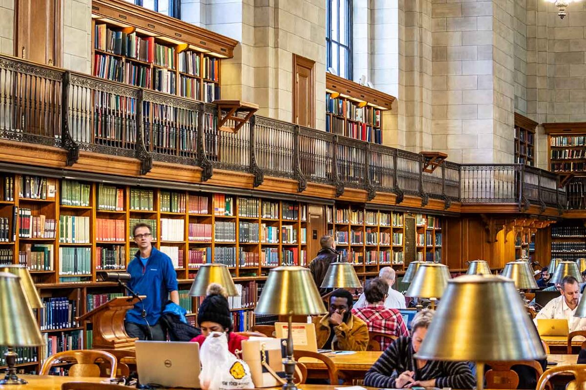 Rose Main Reading Room nella Biblioteca Pubblica di New York.