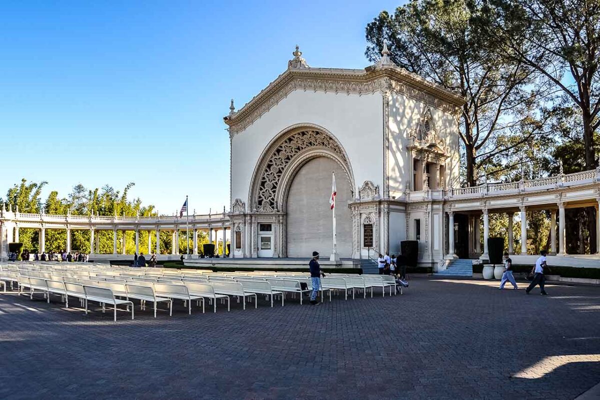 Padiglione organistico Spreckels nel Balboa Park di San Diego.