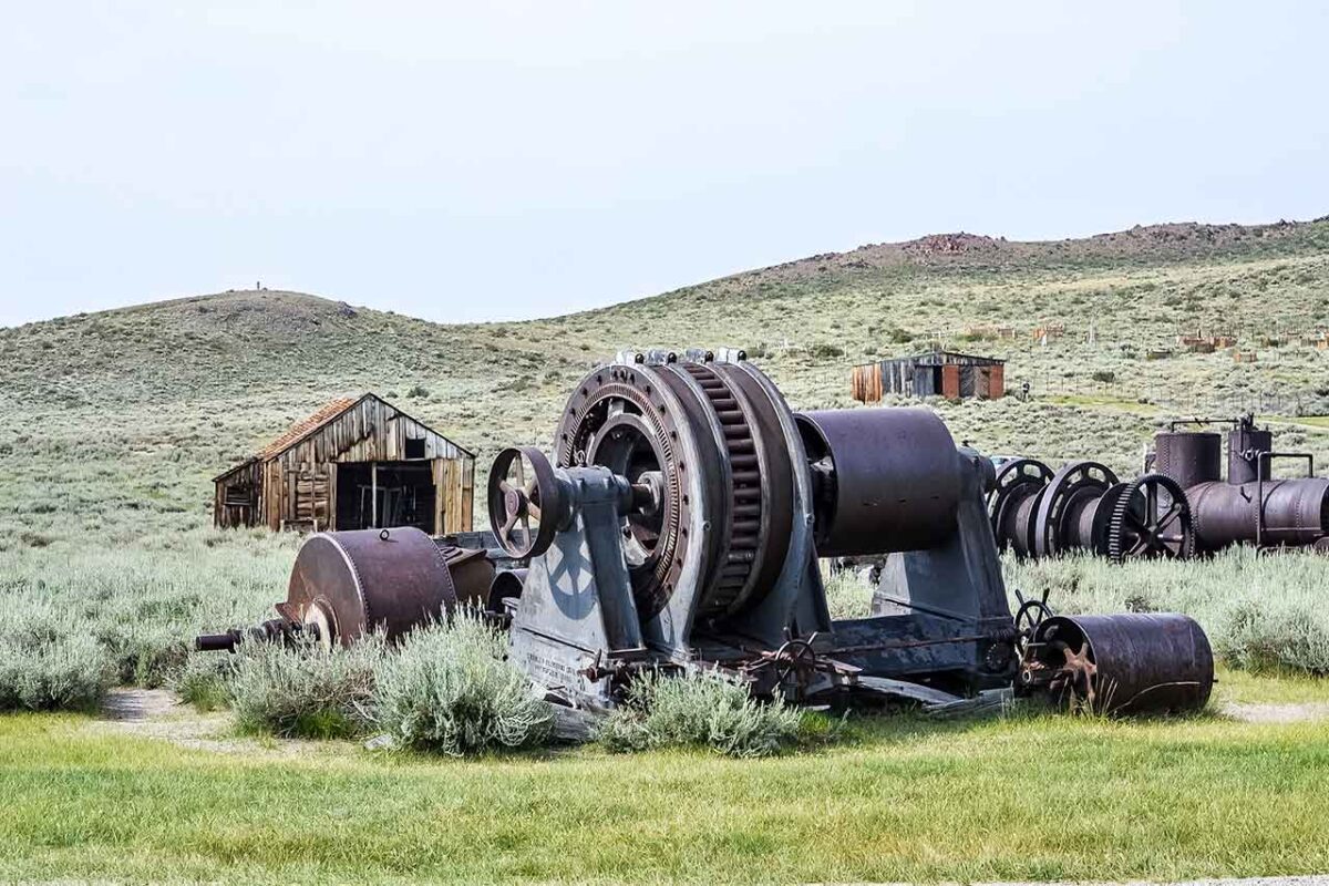 Historic buildings in Bodie, California